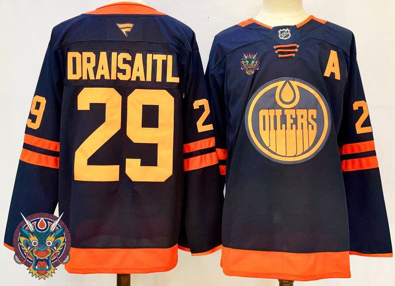 Men Edmonton Oilers #29 Draisaitl Black Fanatics 2025 NHL Jersey style 4->edmonton oilers->NHL Jersey